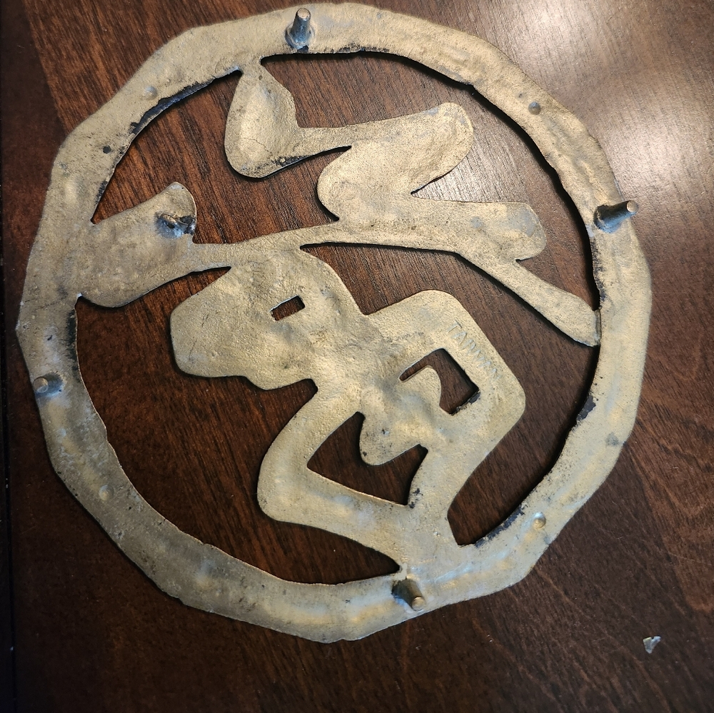 Brass Trivet Made In Tawian - Picture 2 of 4